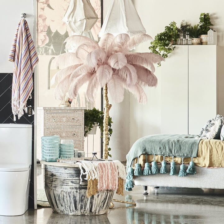 PALMERA-Modern LED Luxury Feather Floor Lamp - Zenduce-ZENDUCE