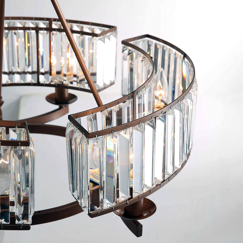 Modern Light Crystal Round Chandelier - Illuminate Your Decor
