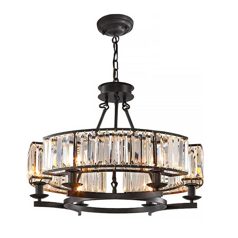 Contemporary Crystal Chandelier - Rustic Crystal - ZENDUCE