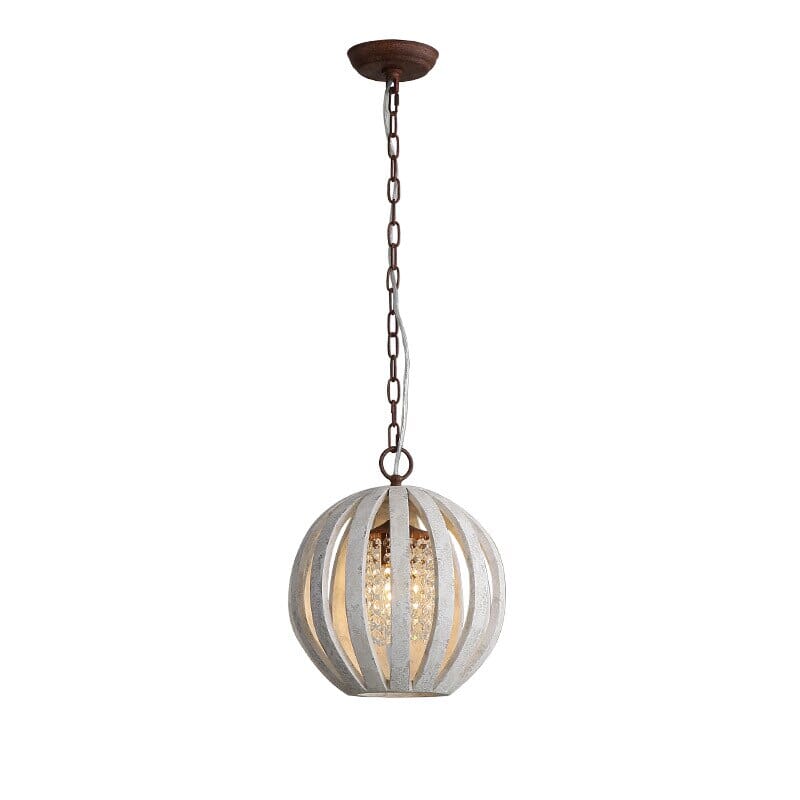BIANCA - Rustic Wood Art Pendant Light