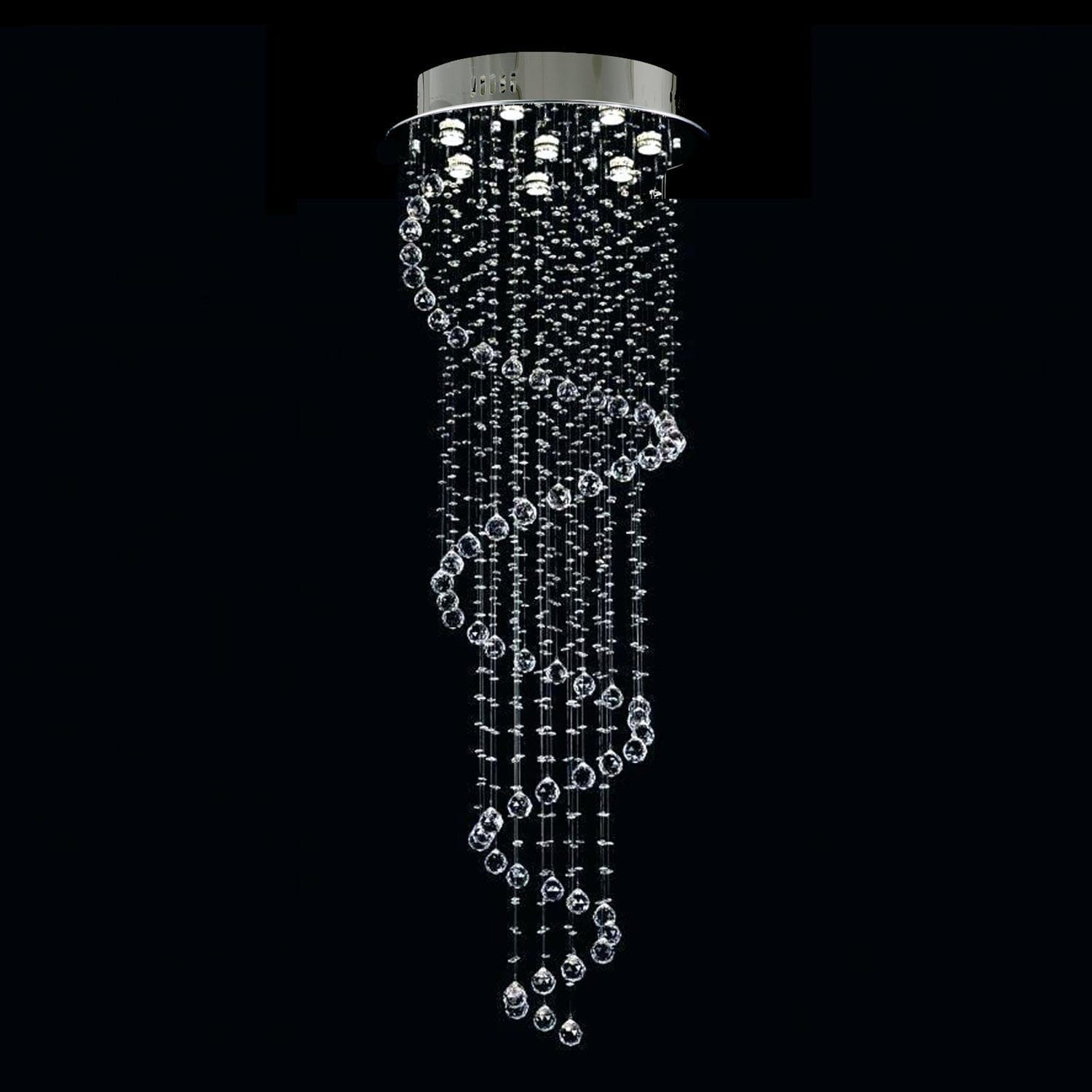 Dews Spiral Crystal Chandelier - Timeless Elegance
