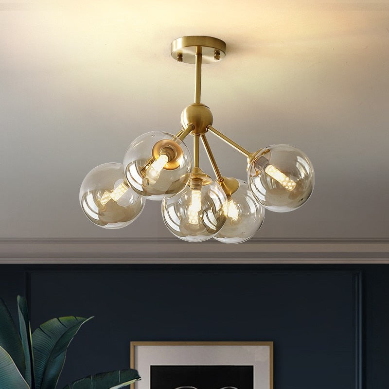 Rhizome LED Glass Chandelier - ZENDUCE - Nordic Elegance