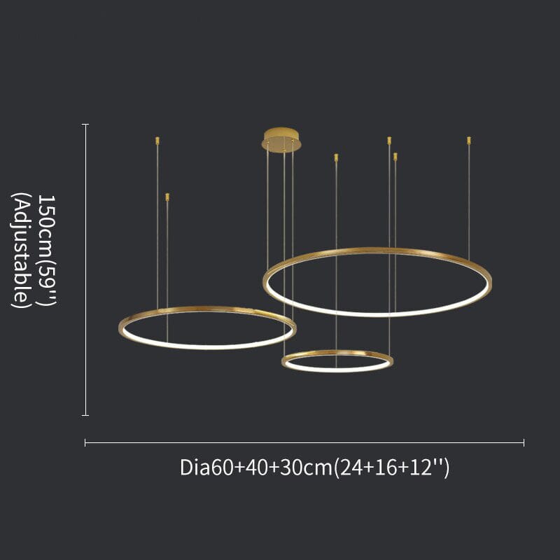 Coterie LED Gold Chandelier - Illuminate Your Room